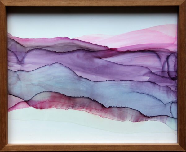 paisaje en magenta